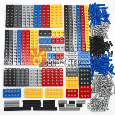Technical Building Blocks Parts Bulk MOC Thick Bricks 6 Color Combination Accessories Studded Long Beams Robot Children Toys