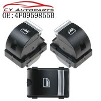 3PCS ใหม่สวิทช์ควบคุมหน้าต่างอิเล็กทรอนิกส์เดี่ยวสำหรับ Audi A6 Avant Q7 A3 Sportback Allroad 2004-2015 4F0959855B ใหม่รับประกันเดิมสามปี