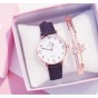 Ko tặng lắc Đồng hồ thời trang nữ FASHION WATCH W123 dây da lộn thumbnail