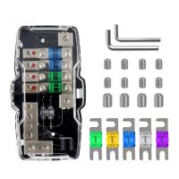 ┋ Fuse Block Box 4 Way with LED Indicator Blade Fuse Box for Automotive