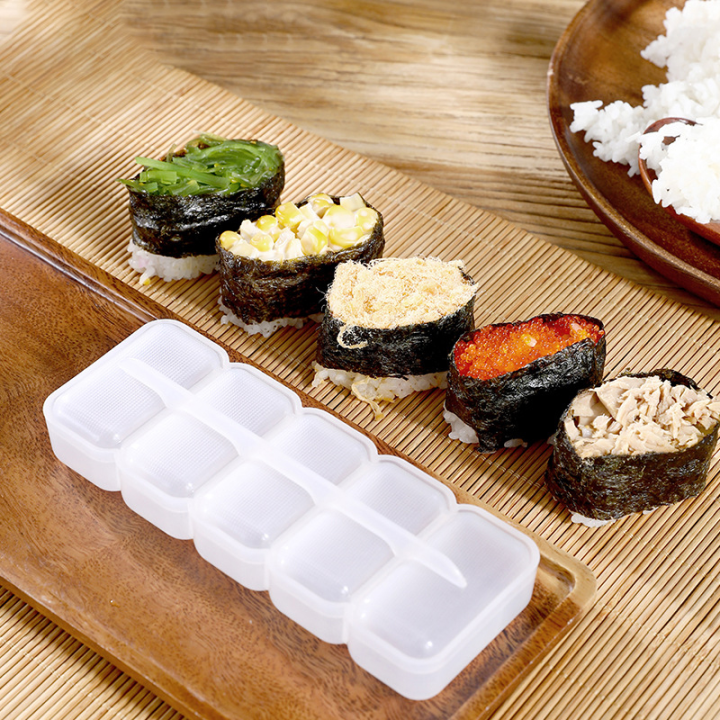แบบพกพาญี่ปุ่นม้วนซูชิชงข้าวแม่พิมพ์ครัวเครื่องมือซูชิชงเบเกอรี่ซูชิชงชุดข้าวม้วนแม่พิมพ์ซูชิอุปกรณ์