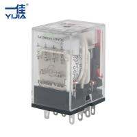 24vdc Dc 24V 4ขดลวดปารีสมินิทั้งหมดกลางรีเลย์ทั่วไป14เข็ม4no4nc พินรีเลย์ Yj4n-Gs ต่ำ