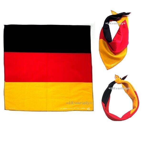 ผ้าลายธงชาติเยอรมัน-ผ้าพันคอ-ผ้าโพกหัว-bandana-german-flag-scarf-headband