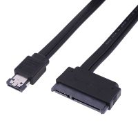 1pc Power Esata Usb 2.0 5v 12v Combo To 2.5 3.5 22pin Sata Hdd Adapter Cable