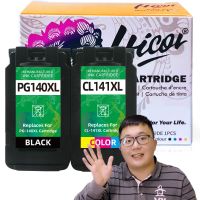 Hicor 140ตลับหมึกรีไซเคิล141สำหรับแคนนอน PG-140XL CL-141XL Combo สำหรับ Pixma MG2580 2400 2500 4110 4210 IP2880