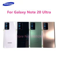 ฝาหลังเปลี่ยนกระจกสำหรับ Samsung Galaxy Note 20 Ultra 5G N986F N986B แบตเตอรี่ประตูหลังเคสโทรศัพท์พลาสติกซ่อมอะไหล่