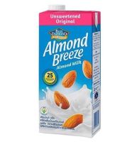 Blue Diamond Almond Breeze Almond Milk Unsweetened บลูไดมอนด์ อัลมอนด์ บรีซ นมอัลมอนด์ สูตรไม่หวาน 946ml.