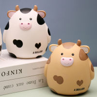 กระปุกออมสิน Piggy Bank รูปวัว กระปุกออมสินน่ารัก 2สีให้เลือก การ์ตูนน่ารักรูปสัตว์ Piggy Bank กล่องเงินขนาดใหญ่กล่องประหยัดกล่องประหยัดเด็กวันเกิดของขวัญกล่องเหรียญ Home Decor