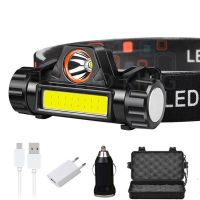 【lz】✖▫  Mini recarregável poderoso farol lâmpada de pesca acampamento à prova dwaterproof água cabeça lanterna caça caminhadas usb led trabalho