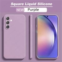 Shockproof Square Liquid Silicone Back Cover for Samsung Galaxy A54 5G A53 A52 A52S A33 A32 A14 A13 A42 A20 Soft Phone Case Etui Phone Cases