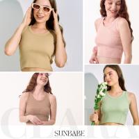 Sunbabe - Clara Top เสื้อครอปผ้าร่อง มี 4 สี