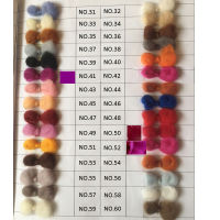 WFPFBEC 70s Australia COMBED 100 WOOL fiber merino diy wool for neddles felting 50g 100g NO.34