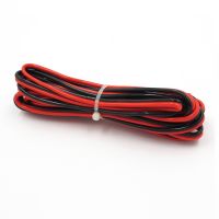 5M X 28 24 20 18 16awg ลวดหุ้มฉนวนพีวีซี Blackred 2PIN สายไฟฟ้าสายทองแดงสำหรับการต่อ Led พลังงานแสงอาทิตย์เชื่อมต่อ Diy