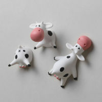 Creative Cartoon Cow Fridge Magnets Lying On Their Stomachs Refrigerator Stickers 3D Three-Dimensional Resin Magnets Art Refrigerator Parts Accessorie