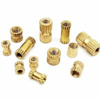 ✧☒ 25/50pcs M1.6 M2 M2.5 M3 M4 Solid Brass Thread Injection Molding Knurl Embedded Insert Nut Nutsert for 3D Printer Hot Melt Glue