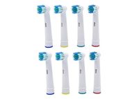 8PCS Electric Tooth Brush Heads Replacement For Braun Oral B Soft BristleVitality Dual Clean/Professional Care SmartSeries