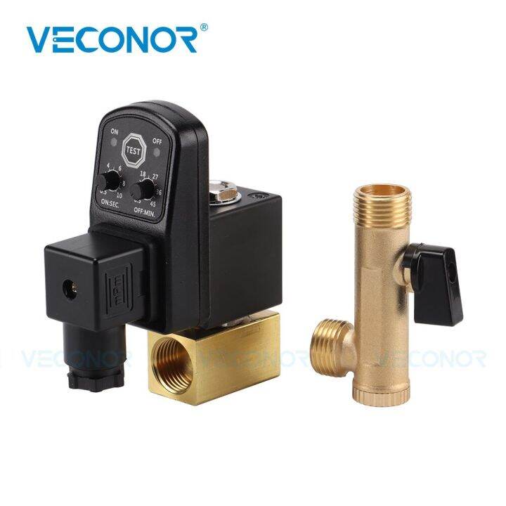 1/2 "Electronic Exhaust Valve Air Compressor Filter Automatic Timing