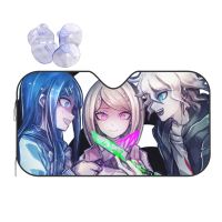 Sayaka Maizono Kaede Akamatsu กระจกบังแดด Nagito Komaeda 70X130ซม. Danganronpa Amine Foils แว่นกันแดดผ้าคลุมรถมอเตอร์ไบค์ LZY3721ม่านบังแดด