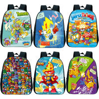 เด็ก SuperThings กระเป๋าเป้สะพายหลังเด็กวัยหัดเดินอนุบาลกระเป๋าการ์ตูน Mini BookBag Superzings กระเป๋านักเรียน Mochila เด็กคริสต์มาส Gifts