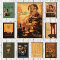 Dead Poets Society คราฟท์ผ้าใบโปสเตอร์-ภาพวาดตกแต่งห้อง-คาเฟ่คราฟท์ผ้าใบตกแต่งผนัง-เหมาะสำหรับแฟนๆของภาพยนตร์