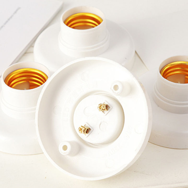 10pcs-e27-plastic-screw-lamp-holder-round-lamp-holder-bulb-socket-holder-adapter