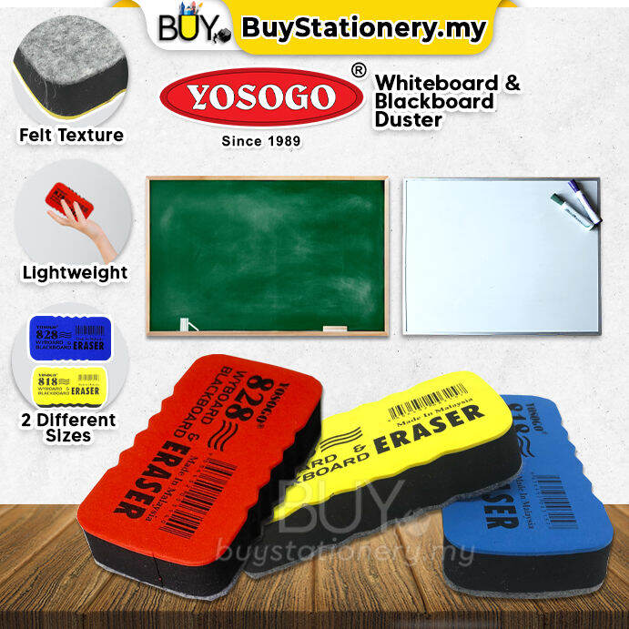 YOSOGO 828 818 White Board & Blackboard Duster Eraser Pemadam Papan