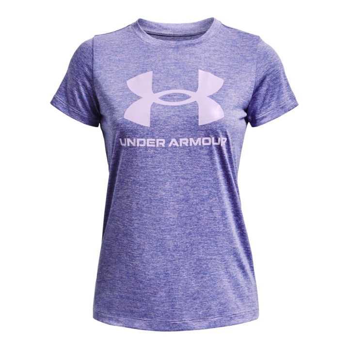 under-armour-ua-womens-tech-twist-big-logo-gel-short-sleeve-อันเดอร์-อาร์เมอร์-เสื้อออกกำลังกายสำหรับเทรนนิ่ง-สำหรับผู้หญิง