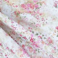 Field Floral 80S Tissun Liberty ผ้าฝ้ายสำหรับเด็กทารกเย็บผ้าชุดกระโปรง DIY Handmade Poplin Patchwork เมตร2021