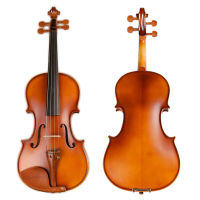 Matte Violin Natural Acoustic Solid Wood Pinus Bungeana Maple Violin 44 34 12 14 Fiddle Jujube Wood Parts with Case