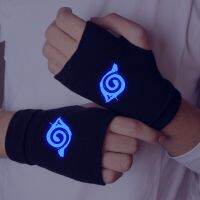 Guantes Kakashi Mittens อนิเมะนารูโตะ Hateke Kakashi อาวุธเครื่องแต่งกายคอสเพลย์ Accessesorios สีดำ S พรรคและกระดาษตกแต่งวันฮาโลวีน