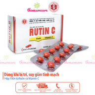 Rutin C Đại Uy - bổ sung vitamin C, giúp tăng cường sức đề kháng, phòng ngừa nhiệt miệng, táo bón - Hộp 100 viên thumbnail