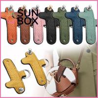 SUN BOX อุปกรณ์เสริมสายคล้องกระเป๋า กระเป๋ามินิ เจาะฟรี อะไหล่สำหรับเปลี่ยน หัวเข็มขัดสายคล้องกระเป๋า หนังแท้แท้ หัวเข็มขัดแบบแขวน สำหรับ LONGCHAMP