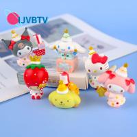 IJVBTV น่ารัก Kawaii Christmas Exclusive Doll Cartoon ลูกแมว เครื่องประดับมินิ ตุ๊กตาอนิเมะ มายเมโลดี้ ตุ๊กตา Cinnamoroll ของเล่นโมเดลคุโรมิ Anime Models