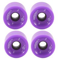 4PC Longboard Skateboard Wheels 51X70Mm Resilient PU for Road Sports Longboard Skateboard Wheels