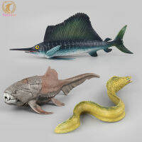 จำลองใต้ทะเล Marine Fish ชุดเครื่องประดับ Moray Eel Sea Life สัตว์ Action Figures การเรียนรู้ของเล่นสำหรับเด็ก