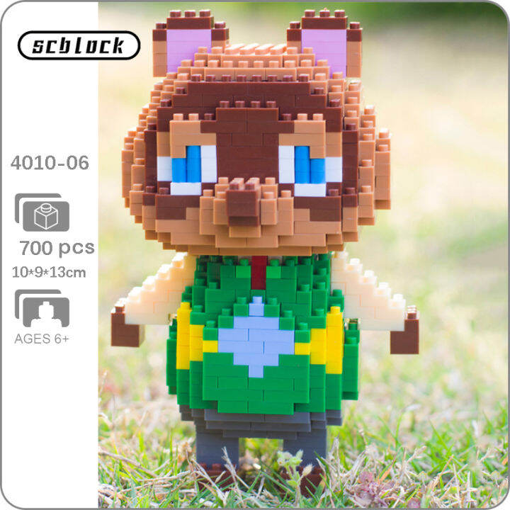 sc-4010-06-animal-world-raccoon-tom-nook-merchant-boss-ตุ๊กตาสัตว์เลี้ยง-diy-mini-diamond-blocks-อิฐของเล่นสำหรับเด็กไม่มีกล่อง