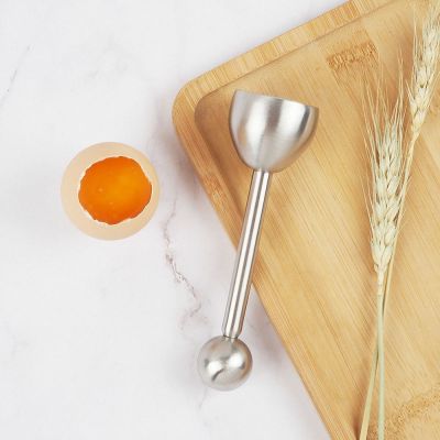 Practical Boiled Egg Topper Opener Stainless Steel Egg Shell Cutter Cracker Food Split Shell Scissors Kitchen Cooking Gadgets