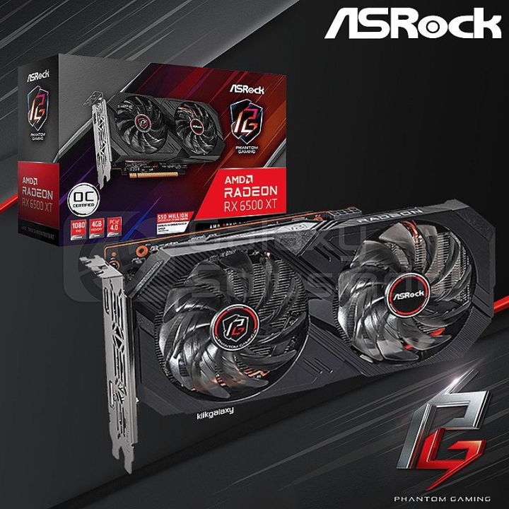 Asrock Radeon RX 6500 XT PHANTOM GAMING D 4GB OC GDDR6 | Lazada