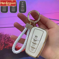 Hardingsun รถปลอกกุญแจรีโมทรถยนต์สำหรับ TPU Scratching สำหรับ Toyota คอโรลล่าอัลติส Corolla Cross Camry CHR RAV Toyota กรณีรถรีโมทคอนโทรลรถ Camry กรณีรถ Cross Toyota กรณีกุญแจรถกุญแจรถ Camry Key Case