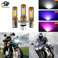 ไฟหน้ารถ LED COB สำหรับรถมอเตอร์ไซค์หลอดไฟหน้าลำแสงสูงต่ำ3สีสว่างมาก DRL รถ A U