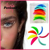 PETINAIL อุปกรณ์เคลือบขนตา7คู่อุปกรณ์แต่งหน้าที่ใช้ซ้ำได้อุปกรณ์เสริมที่ดัดขนตาใช้ใน3D ยกขนตาเครื่องมือแผ่นซับขนตาอุปกรณ์ที่ดัดขนตารีไซเคิลแท่งป้องกันขนตาซิลิโคน