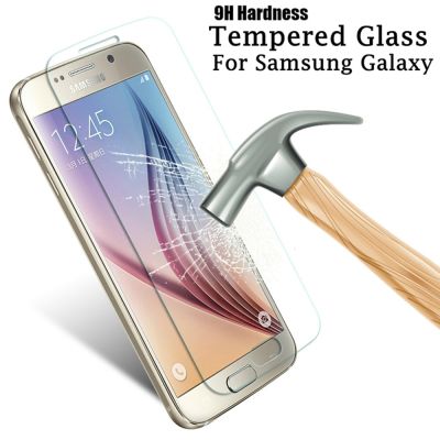 ♥พร้อมสต็อกกระจกนิรภัย9H,อุปกรณ์ป้องกันหน้าจอสำหรับ Samsung Galaxy A3 A5 A7 2016 J3 J5 J7 2017 S7