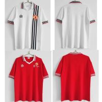 №☒﹊ 1975 Manchester United Retro white Shirt Soccer Jersey