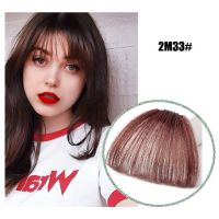 ยืดผมคลิปในผมขอบแฮร์พีซหน้าม้า20สีสำหรับผู้หญิงทนความร้อนได้ผมหน้าม้าปลอมใยสังเคราะห์แฮร์พีซติดผม