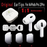 Original Silicone Earphone Ear Cushion For Apple Airpods Pro 2 Ear Tips Replacement Earbud Tips Earplug Cover Small Medium Large