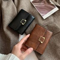 Woodrowo I.j Shop  PU Wallets for Women Short Purses Female Plaid Purses Card Holder Wallet Fashion Woman Small Photo Wallet Clutch Bag