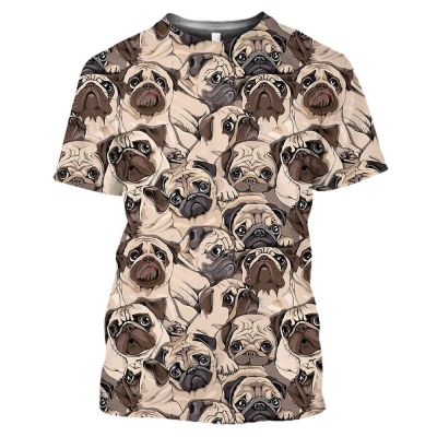 Summer Fashion Casual Funny Animal Dog graphic t shirts Men Hip Hop Personality Trend Printed Tees Oversized O-neck Short Sleeve