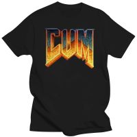 Doom Metal T Shirt Cum Graphic Letter Printing Tee Shirt For Men Cotton 0 Collar Tshirt Loose Tshirt Man