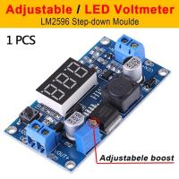 Blue Led Voltmeter Power Supply Module Lm2596 Dc Adjustable Boost Step-up Module Voltage Regulator Buck Adapter Led Display Electrical Circuitry  Part