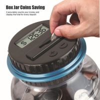 hot【cw】 Coin Piggy Bank Counter Digital Counting Money Jar Coins Storage for EURO GBP Kid